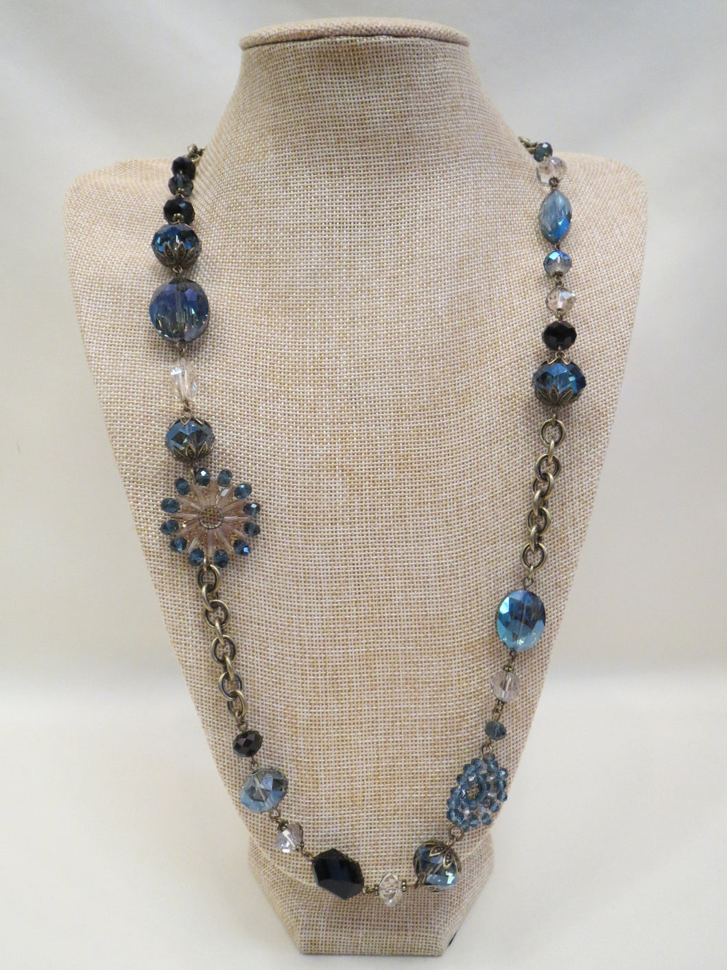 ADO Navy Crystal Necklace | All Dec'd Out