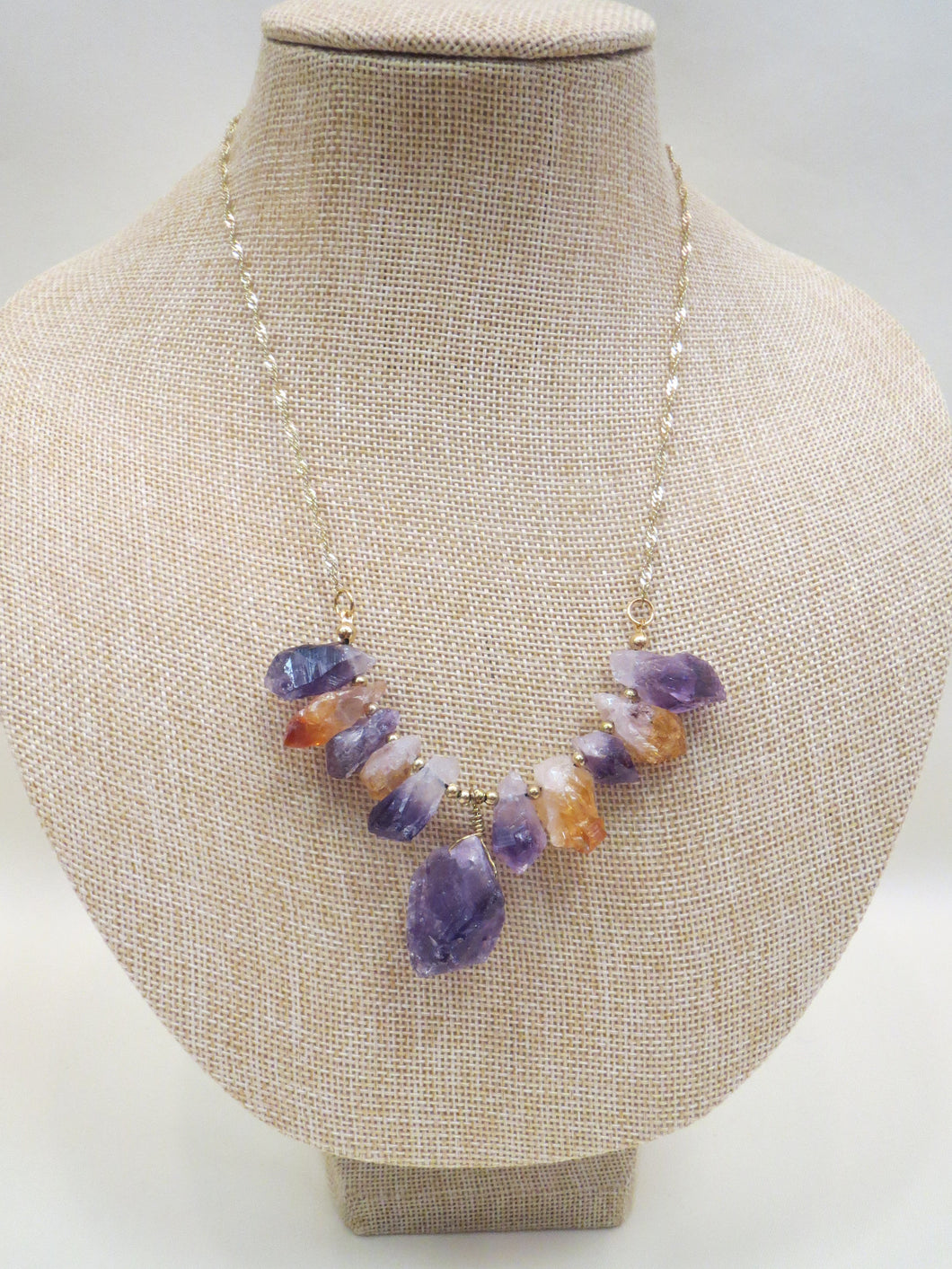 ADO Purple Crystal Stone Necklace | All Dec'd Out