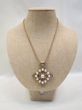 ADO | Gold Pearl Cross Necklace - All Decd Out