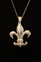 ADO | Brush Metal Fleur De Lis Pendant - All Decd Out