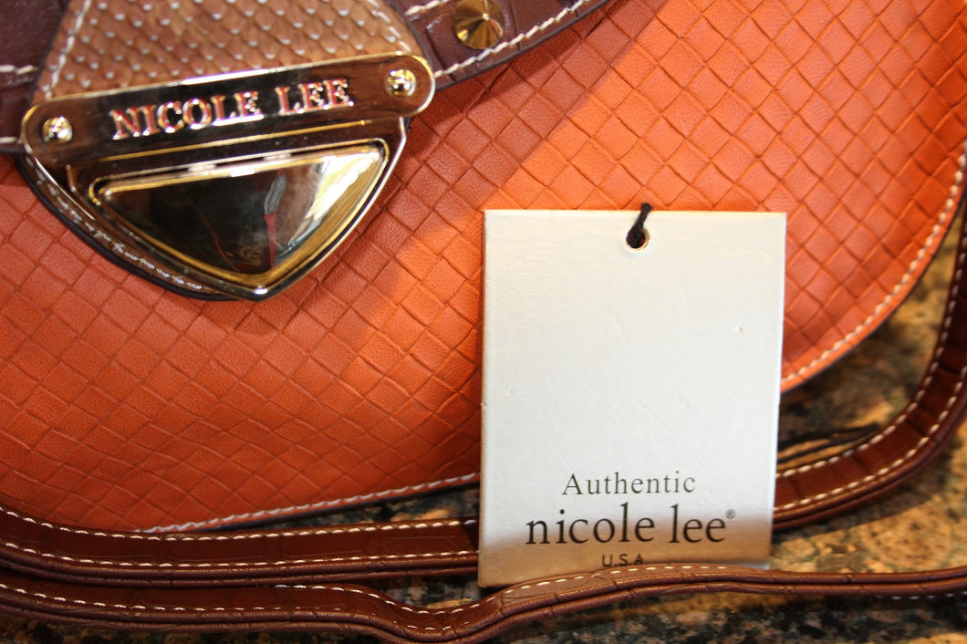 NatCole Calfskin Leather Handbag with a Matching Wallet