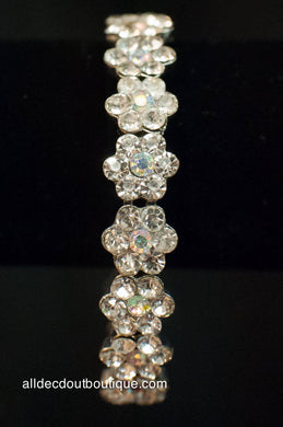 ADO | Crystal Flower Bracelet with Magnet Clamp - All Decd Out