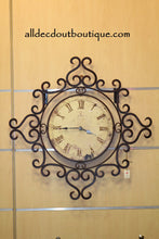 Wall Decor Embellished Topaz Crystals Clock