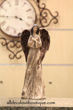 Angel Embellished 18" Smoked Topaz Crystals