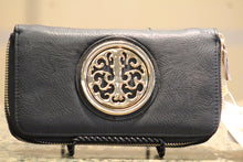 ADO | Black Zip Clutch Wallet with Wristlet - All Decd Out