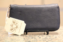 ADO | Black Zip Clutch Wallet with Wristlet - All Decd Out