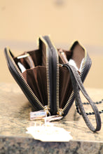 ADO | Black Zip Clutch Wallet with Wristlet - All Decd Out