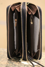 ADO | Black Zip Clutch Wallet with Wristlet - All Decd Out