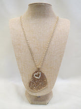 ADO | Crystal Heart Necklace Gold - All Decd Out