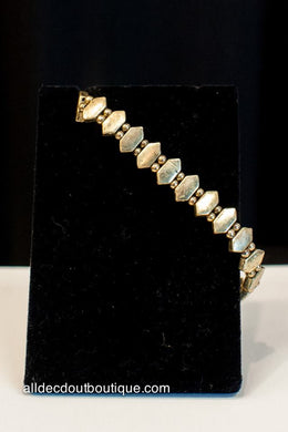 ADO | Gold Metal Tribal Stretch Bracelet - All Decd Out