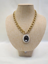 Treska Pearl Black Diamond Pendant Necklace | All Dec'd Out