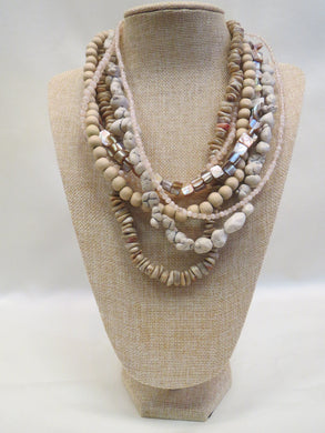 Treska Natural Beaded Necklace | All Dec'd Out