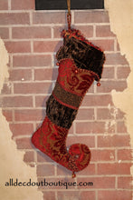 Holiday Season Stocking Poinsettia Holiday Design 25"