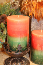 Pillar Candle Harvest Home Cinnamon Scented Christmas Candle