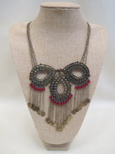 Treska Bib Necklace Gold, Red, Turquoise | All Dec'd Out