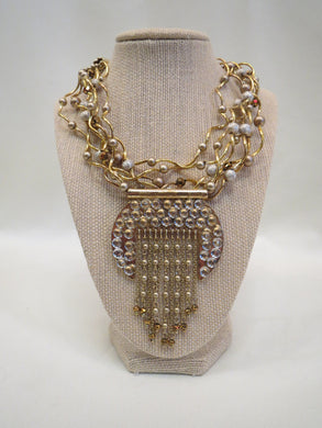 ADO Gold Pendant Statement Necklace | All Dec'd Out