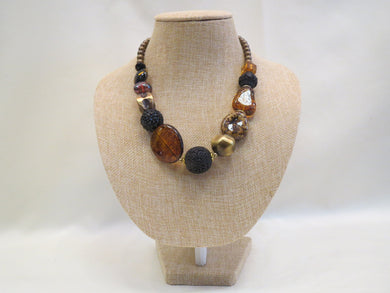Treska Leopard Tribal Beaded Necklace | All Dec'd Out