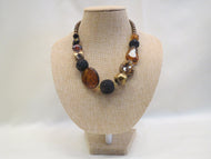 Treska Leopard Tribal Beaded Necklace | All Dec'd Out