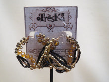 Treska | Leopard Tribal Beaded Hoop Earrings - All Decd Out