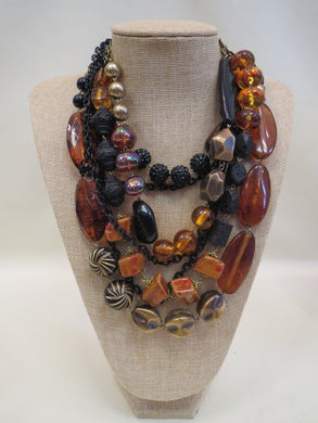 Treska Leopard Tribal Multi Layer Necklace | All Dec'd Out