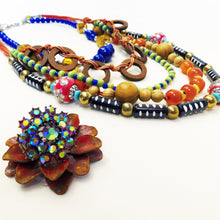 Treska Multi Strand Multi Colored Necklace | All Dec'd Out