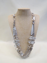 Treska Silver & Clear Chunky Statement Necklace | All Dec'd Out