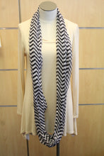 ADO | Infinity Black and White Chevron Scarf - All Decd Out