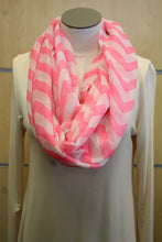 ADO | Infinity Pink and White Chevron Scarf