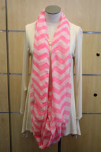 ADO | Infinity Pink and White Chevron Scarf