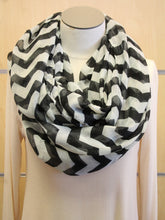 ADO | Infinity Black and Mint Tint Chevron Scarf - All Decd Out