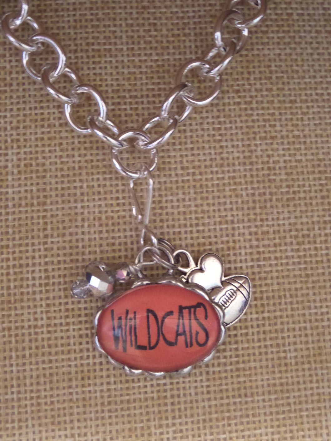 ADO | Hometown Pride Willdcats Charm Necklace - All Decd Out