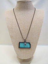 ADO | Hometown Pride Kansas Charm Necklace Turquoise - All Decd Out