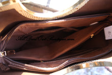 ADO | Square Brown Purse with Rhinestone & Stud Outline