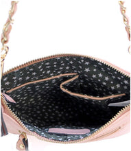 D'Orcia | Stud Braid Chain Bling Messenger Purse Black & Gold Chain - All Decd Out