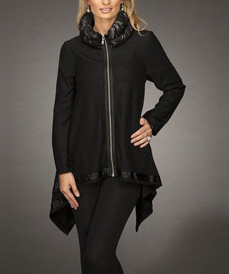 Firmiana | Zip Up Coat Black - All Decd Out
