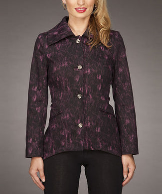 Firmiana | Button Up Jacket Magenta - All Decd Out