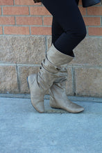 Qupid | Neo Mid-Calf Slouchy Boot Taupe