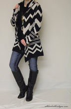 Elan | Chevron Sweater Cardigan - All Decd Out