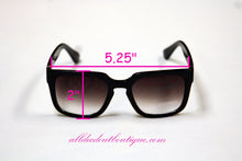 ADO | Customized Sunglasses Black with Pink Beads Silver Fleur De Lis - All Decd Out