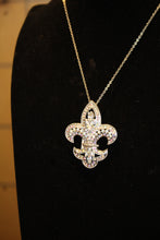 ADO | Embellished Fleur De Lis Pendant Silver - All Decd Out