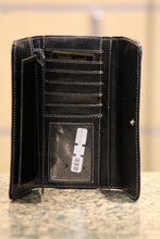 ADO |  Simple Black Trifold Wallet - All Decd Out