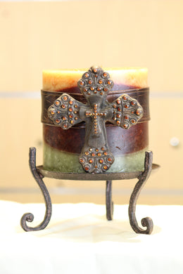 Candle Holder | Large Metal Candle Holder