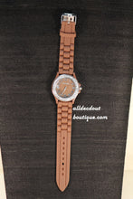 Brown/Brown Clear Rhinestones | Silicone Band - All Decd Out