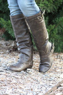 Breckelle’s | Outlaw Two Tone Brown Riding Boots
