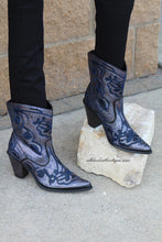 Helen's Heart | Full Embellished Sequin Navy Boot