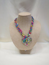 ADO | Multi Color Beaded Necklace with Heart Pendant