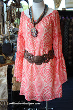 2Tee Couture | Aztec Print Dress Coral - All Decd Out