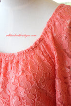 2 Tee Couture | Lace Dress Coral - All Decd Out