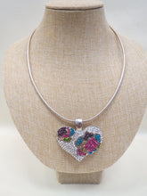 ADO | Embellished Heart Pendant Choker Necklace - All Decd Out