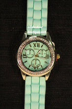 Blue/Blue Clear Rhinestones | Silicone Band - All Decd Out